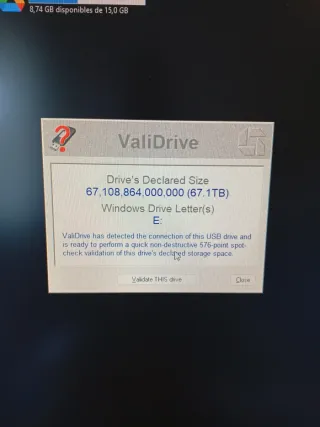 SSD Portátil 64TB USB 3.1 Tipo-C