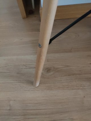 Silla comedor/escritorio tapizada gris