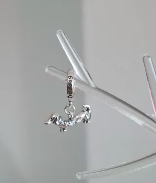 Charm Perrito Dachshund Plata