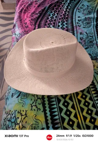 Sombrero de paja beige