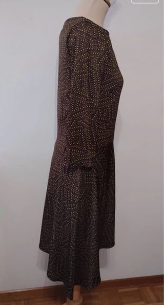 Vestido midi Trucco estampado