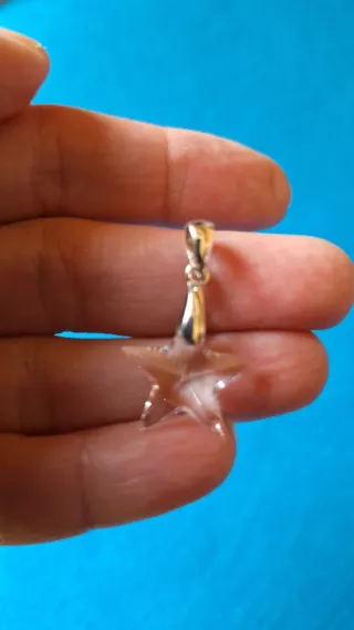 Pendientes y colgante Estrella Cristal Plata 925