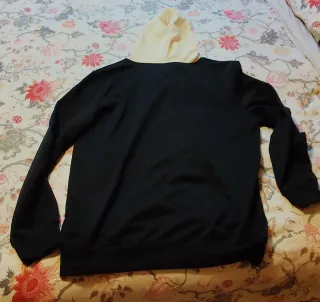 Sudadera Negra Logo Vespa