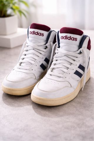 Adidas Sneakers Alte Bianche Bordeaux