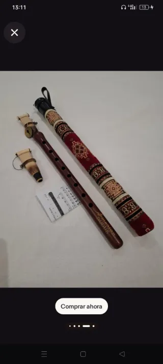 Duduk armenio con funda