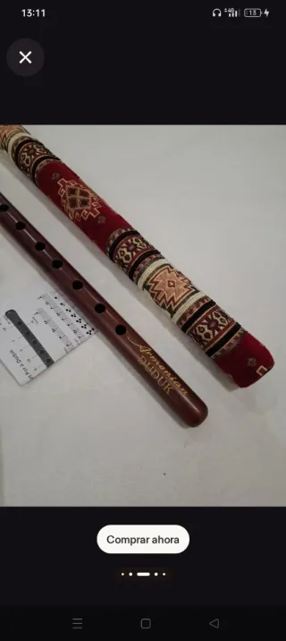 Duduk armenio con funda