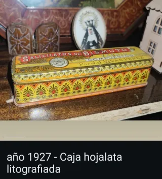 Caja Metálica Salicilatos de Bismuto 1927