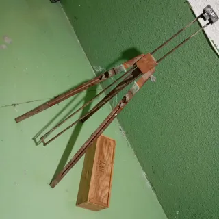 Caballete de madera JAKER clásico más pinceles