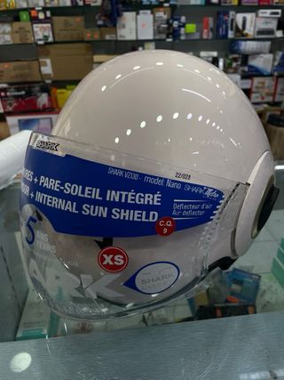 Casco Shark Nano Blank XS Parme