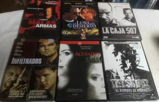 Lote 6 Películas DVD Acción/Crimen/Thriller
