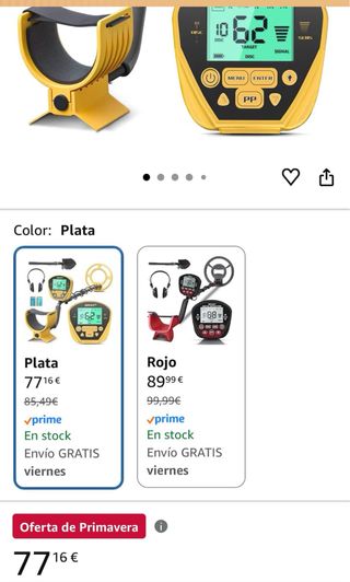 Detector de Metales Profesional para Adultos y Niñ