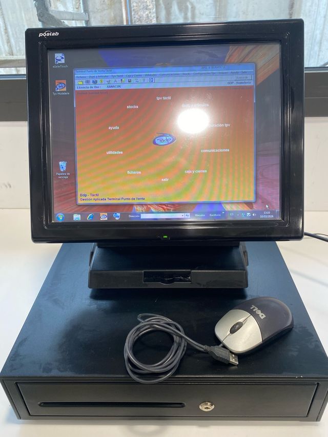 TPV Táctil Poslab con Cajón, Ratón y Software