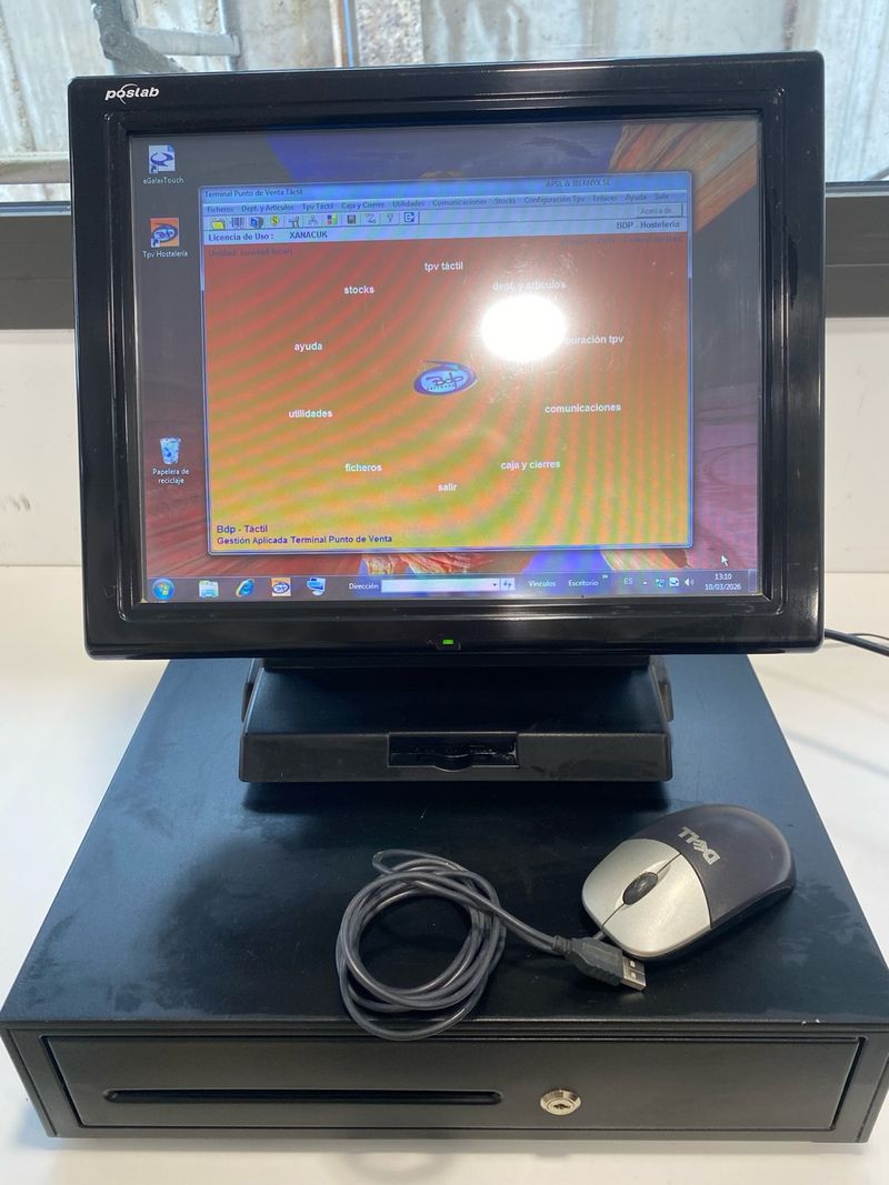 TPV Táctil Poslab con Cajón, Ratón y Software