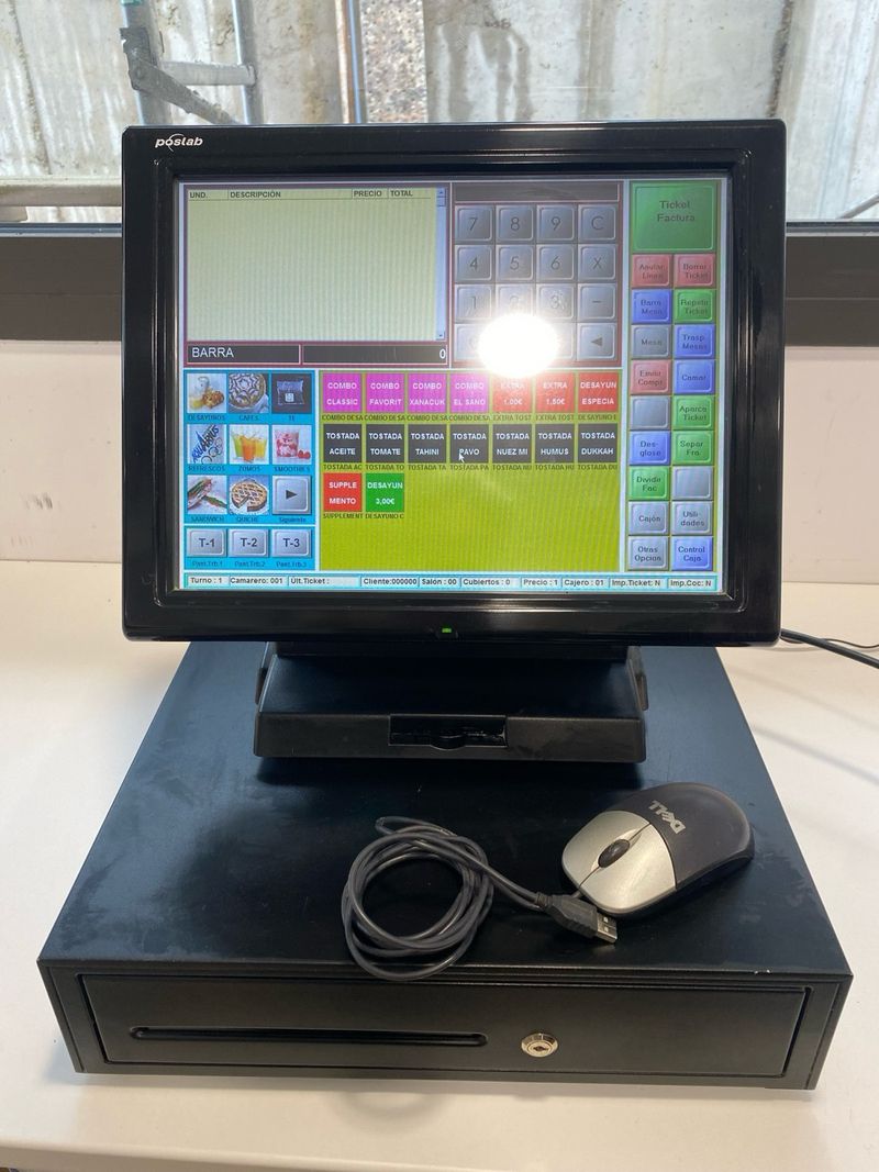 TPV Táctil Poslab con Cajón, Ratón y Software afbeelding 2