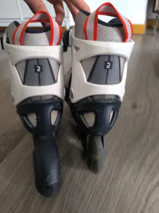 Pattini Oxelo Bianchi Taglia 32-35