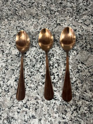 Cubiertos cobre metalizados (juego)