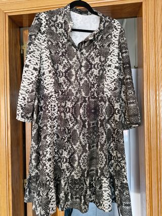 Vestido estampado serpiente T48