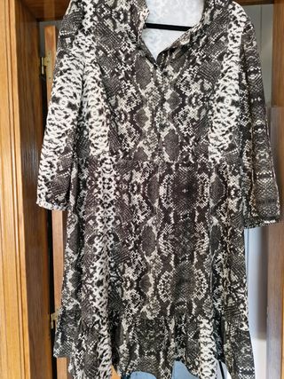 Vestido estampado serpiente T48