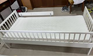 Cama infantil de transición blanca Ikea