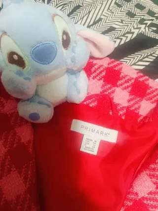 Chaqueta cuadros rosa y roja Primark