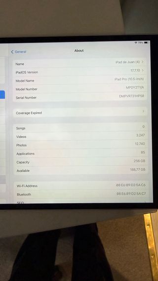 iPad Pro 10.5 2017 Plata