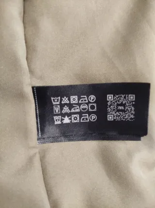 Abrigo acolchado verde oliva Zara