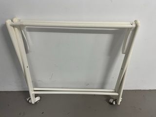 Cuna plegable con ruedas y colchon látex