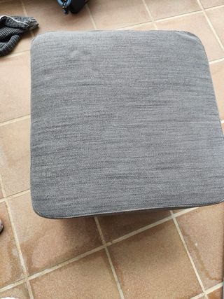 Sofá gris tela 225x100x45cm