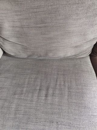 Sofá gris tela 225x100x45cm