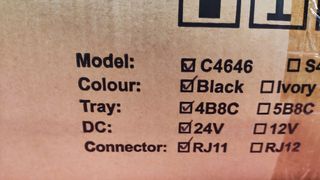 Cajón portamonedas Concord negro rj11