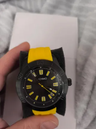 Reloj Deportivo Alchimo Negro y Amarillo