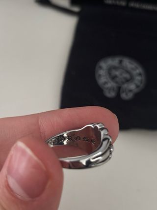Anillo Chrome Hearts Flor Ajustable Plata