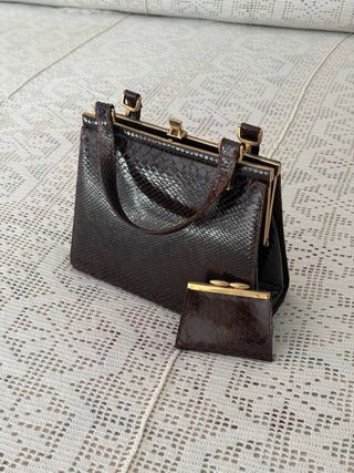 Bolso piel serpiente