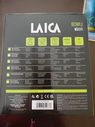 Báscula de cocina LAICA 5 kg