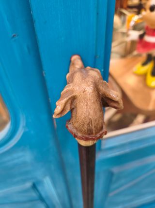 Bastón busto perro Finna (Girona). Modelo Braco.