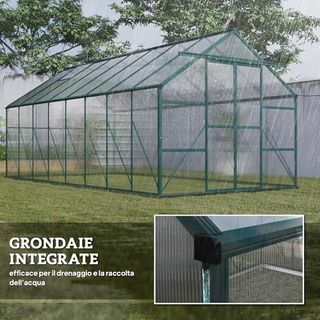 Serra da Giardino in Policarbonato con Porta Scorr