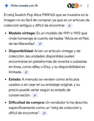 Orologio Swatch Pop Alice PKW165