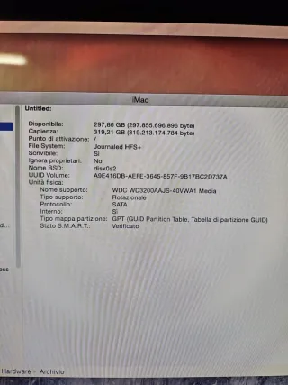 Apple iMac 20 A1224 EMC 2133 Funzionante