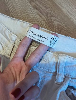Pantalones Stradivarius Beige Talla 40