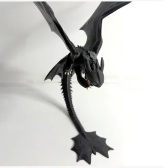 Figura Dragón Furia Nocturna 3D