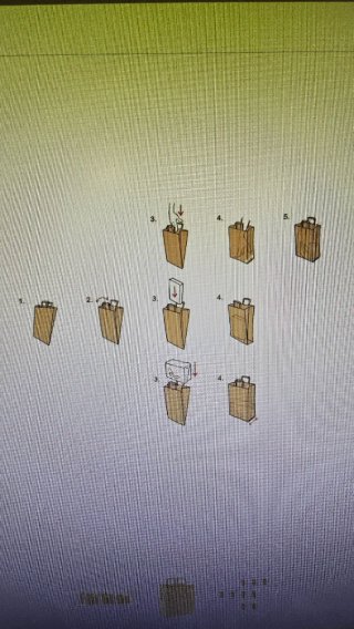 Bolsa de papel Kraft con asas