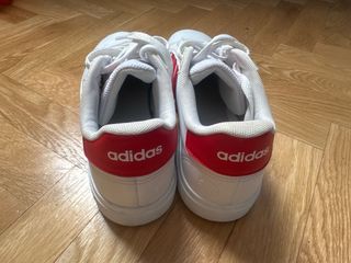 Zapatillas Adidas Blancas y Rojas Talla 37 1/2