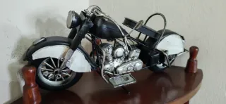 Figura Moto Metálica Estilo Vintage