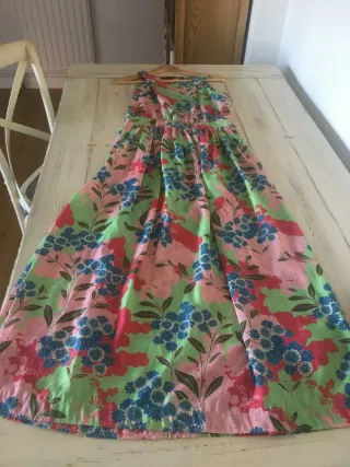 Vestido Largo Estampado Love Moschino