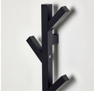 Perchero de pared negro 78cm