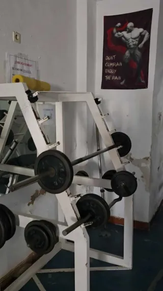 Rack Soporte Barras Gimnasio