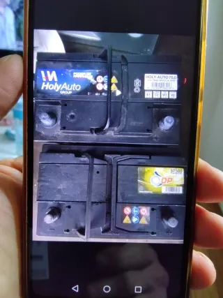 Las 2 Baterías Coche 75Ah 50€ funcionando