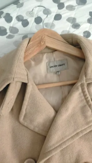 Abrigo paño camel Green Coast