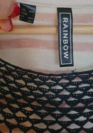 Vestido Rainbow rayas Talla 44/46 ética