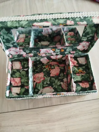 Cajita joyero tela floral